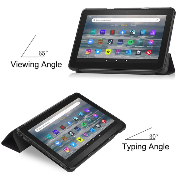 For Amazon Fire 7 12th 2022 JSM Smart Leather Tablet Case(Big Eye)