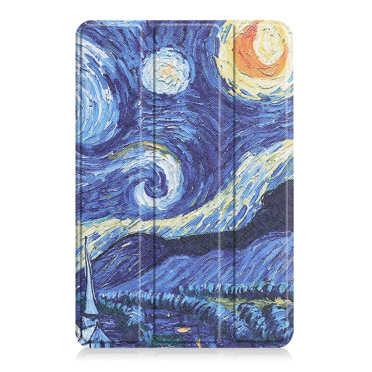 For Amazon Fire 7 12th 2022 JSM Smart Leather Tablet Case(Starry Sky)