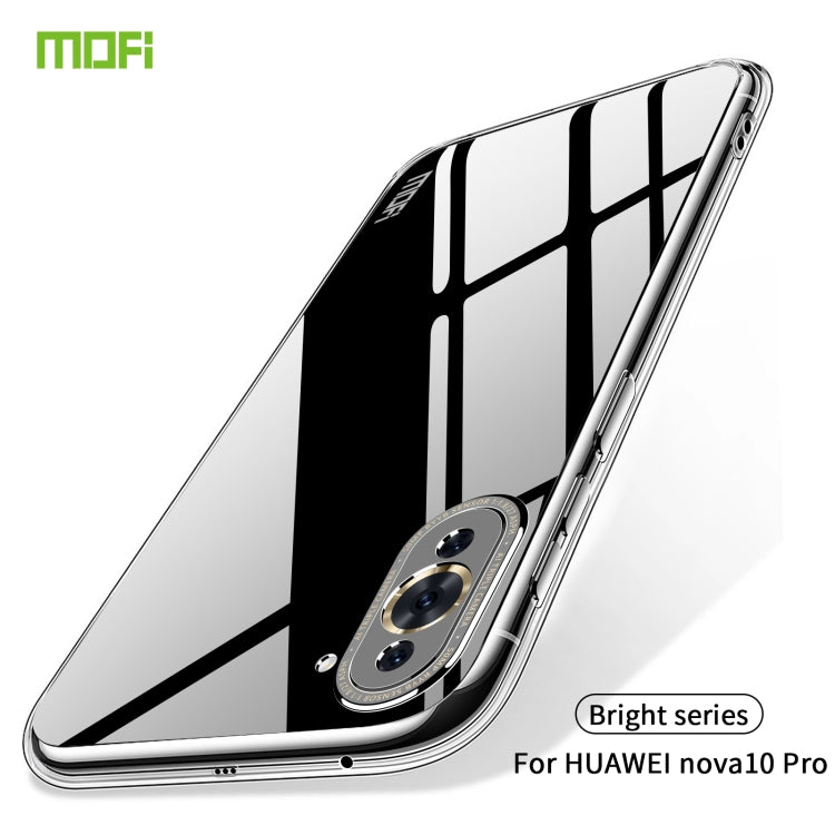 For Huawei Nova 10 Pro MOFI Ming Series Ultra-thin TPU Phone Case(Transparent)