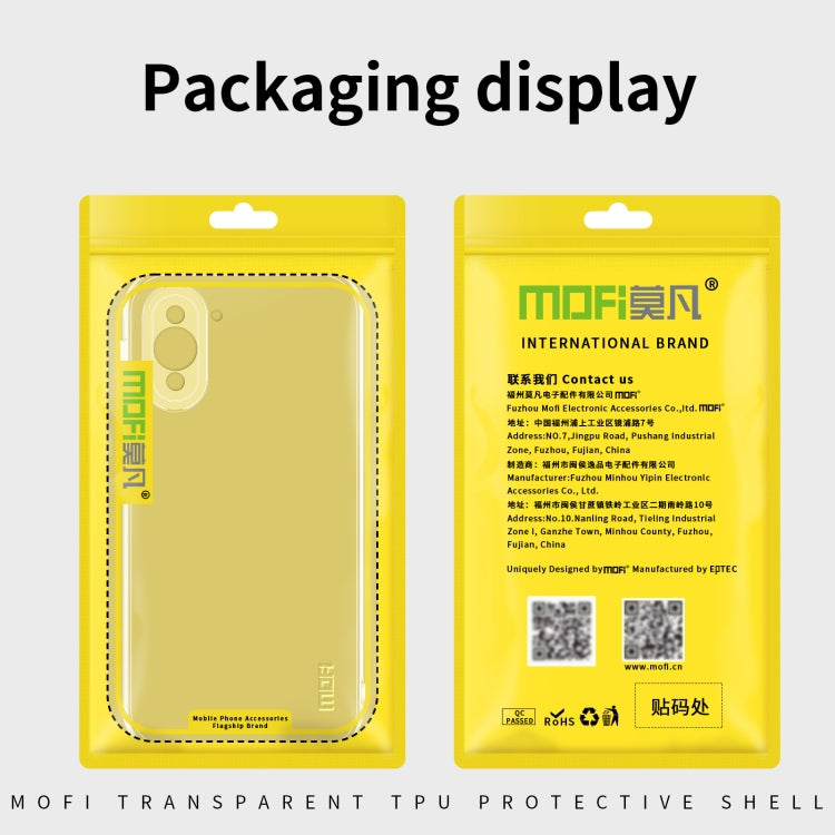 For Huawei Nova 10 Pro MOFI Ming Series Ultra-thin TPU Phone Case(Transparent)
