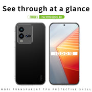 For vivo iQOO 10 MOFI Ming Series Ultra-thin TPU Phone Case(Transparent)