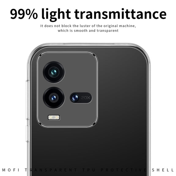 For vivo iQOO 10 MOFI Ming Series Ultra-thin TPU Phone Case(Transparent)