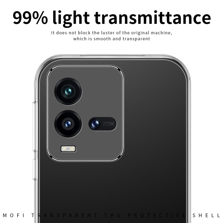 For vivo iQOO 10 MOFI Ming Series Ultra-thin TPU Phone Case(Transparent)