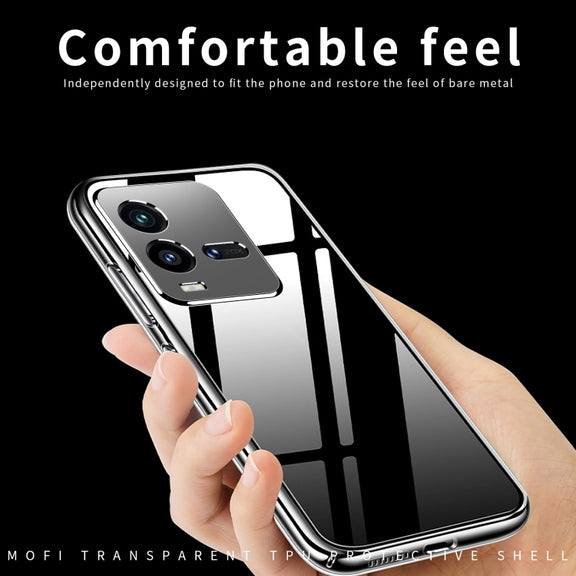 For vivo iQOO 10 MOFI Ming Series Ultra-thin TPU Phone Case(Transparent)