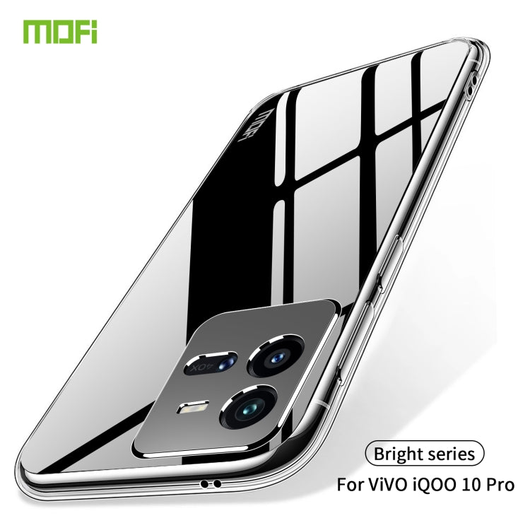 For vivo iQOO 10 Pro MOFI Ming Series Ultra-thin TPU Phone Case(Transparent)