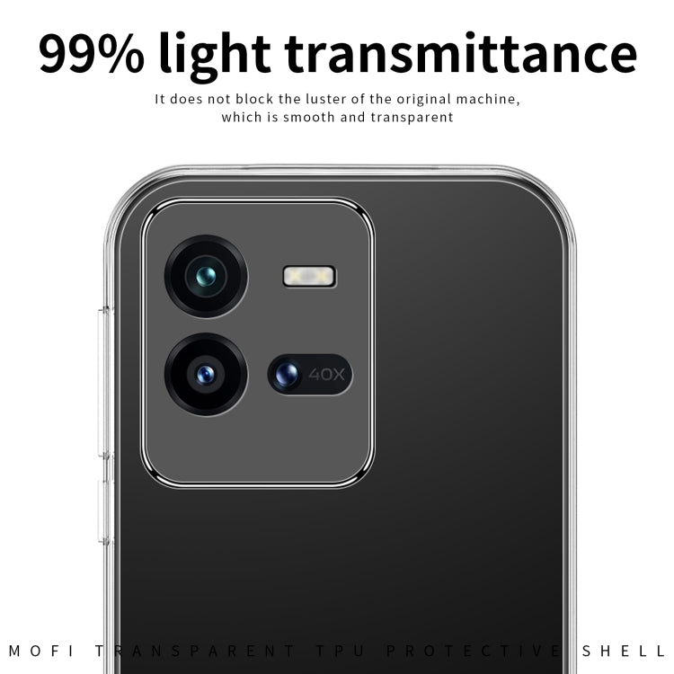 For vivo iQOO 10 Pro MOFI Ming Series Ultra-thin TPU Phone Case(Transparent)