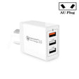 30W QC 3.0 USB + 2 x USB 2.0 Ports Mobile Phone Tablet Quick Charger, AU Plug - free shipping - PMC TechLife - Order now!