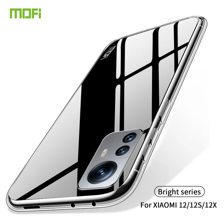 For Xiaomi 12 / 12S / 12X MOFI Ming Series Ultra-thin TPU Phone Case(Transparent)