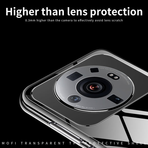 For Xiaomi 12S Ultra MOFI Ming Series Ultra-thin TPU Phone Case(Transparent)