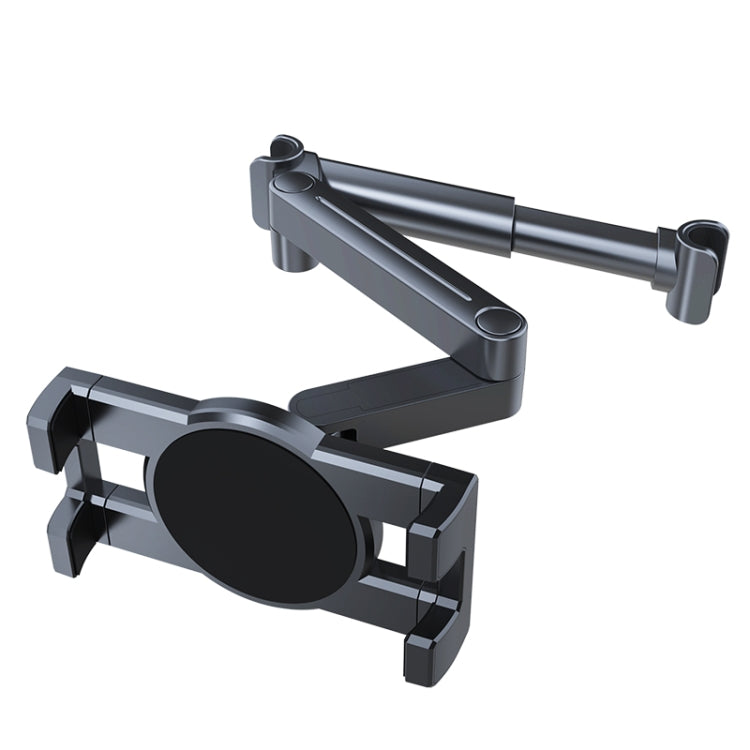 A081+X159 Car Backseat Headrest Tablet Bracket Long Arm Collapsible Mount