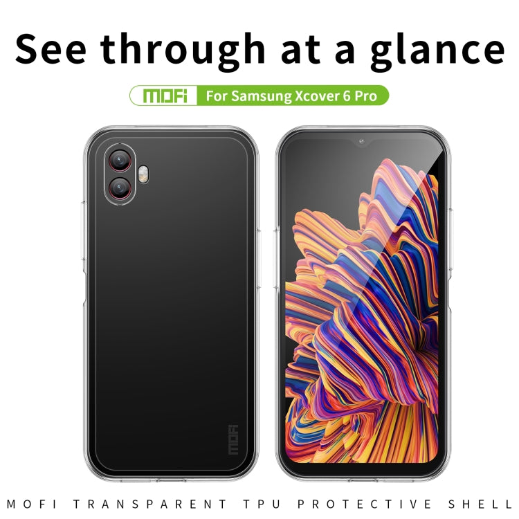 For Samsung Galaxy Xcover6 Pro MOFI Ming Series Ultra-thin TPU Phone Case(Transparent)