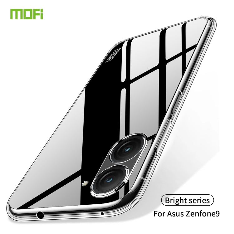 For Asus Zenfone9 MOFI Ming Series Ultra-thin TPU Phone Case(Transparent)