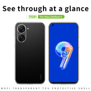 For Asus Zenfone9 MOFI Ming Series Ultra-thin TPU Phone Case(Transparent)