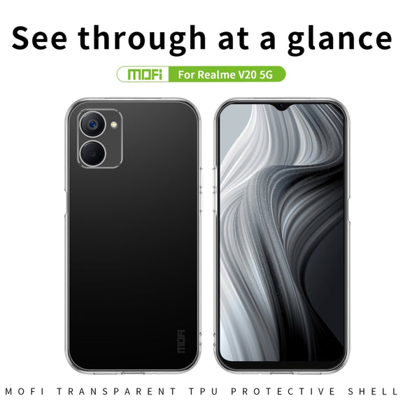 For Realme V20 5G MOFI Ming Series Ultra-thin TPU Phone Case(Transparent)