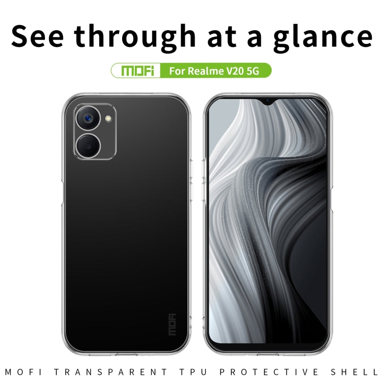 For Realme V20 5G MOFI Ming Series Ultra-thin TPU Phone Case(Transparent)