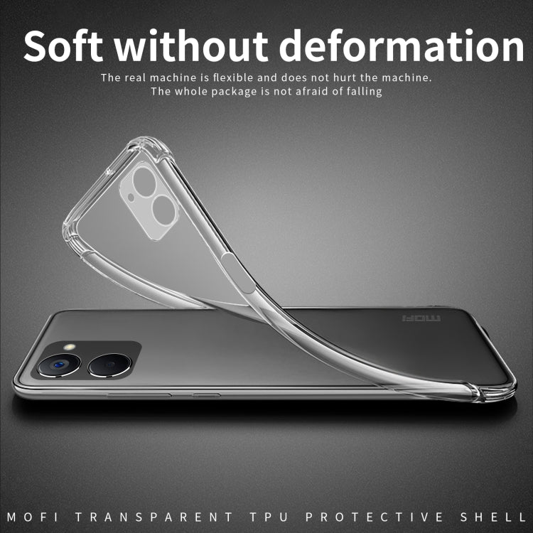 For Realme V20 5G MOFI Ming Series Ultra-thin TPU Phone Case(Transparent)