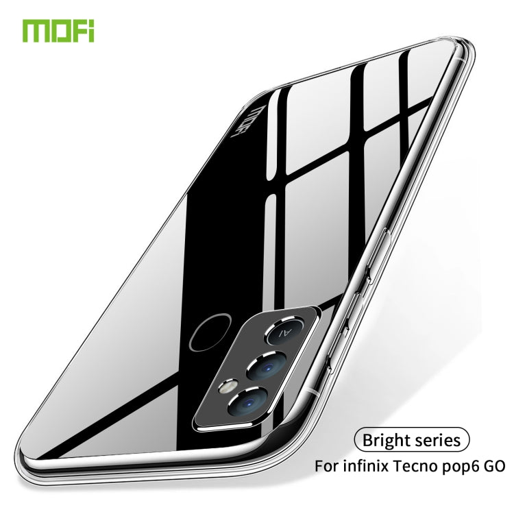 For Tecno Pop 6 GO MOFI Ming Series Ultra-thin TPU Phone Case(Transparent)