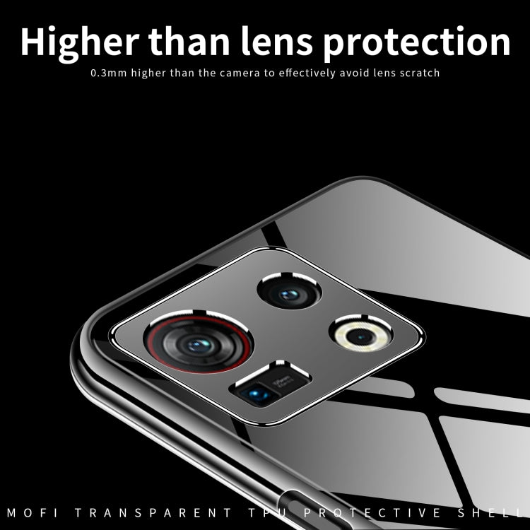 For ZTE Nubia Z40S Pro MOFI Ming Series Ultra-thin TPU Phone Case(Transparent)
