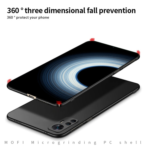 For Xiaomi 12T / 12T Pro / Redmi K50 Ultra MOFI Frosted PC Ultra-thin Hard Phone Case(Blue)