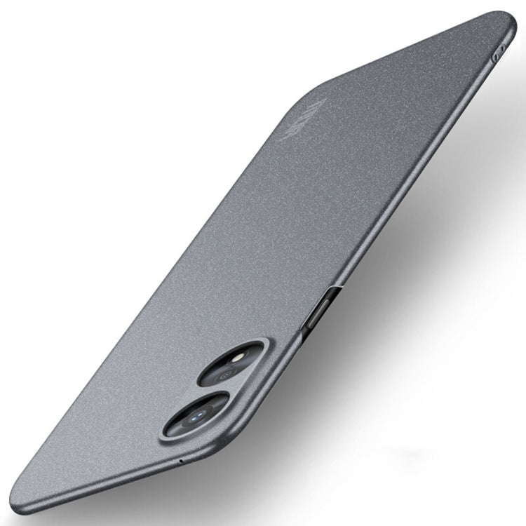 For OPPO A97 5G MOFI Frosted PC Ultra-thin Hard Phone Case(Gray)