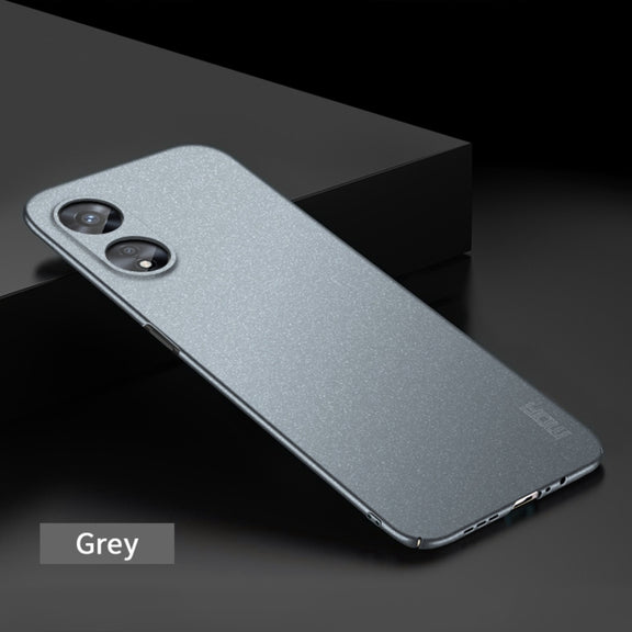 For OPPO A97 5G MOFI Frosted PC Ultra-thin Hard Phone Case(Gray)