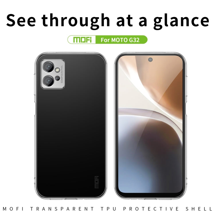 For Motorola Moto G32 MOFI Ming Series Ultra-thin TPU Phone Case(Transparent)