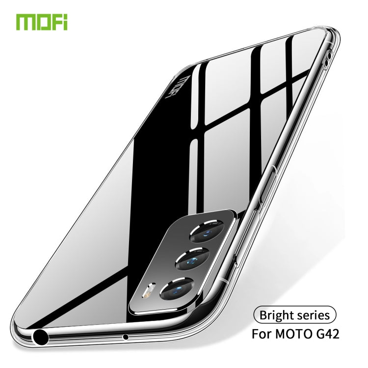 For Motorola Moto G42 MOFI Ming Series Ultra-thin TPU Phone Case(Transparent)