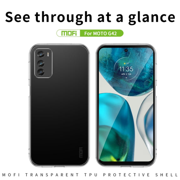 For Motorola Moto G42 MOFI Ming Series Ultra-thin TPU Phone Case(Transparent)