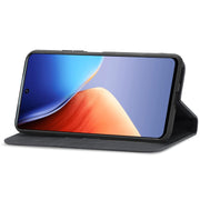 For Tecno Camon 19 Retro Skin Feel Magnetic Leather Phone Case(Black)