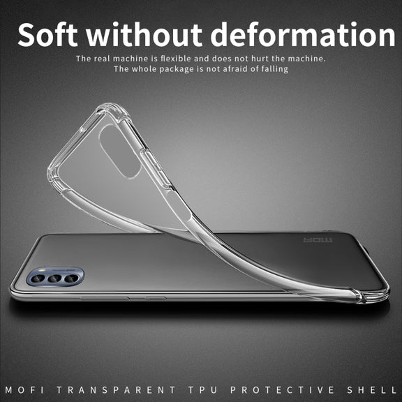 For Motorola Moto G62 5G MOFI Ming Series Ultra-thin TPU Phone Case(Transparent)