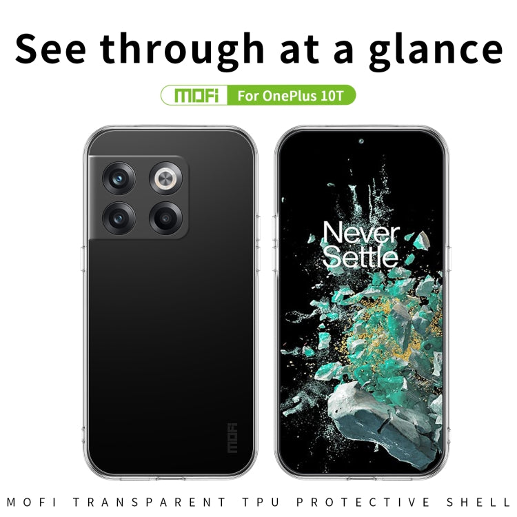 For OnePlus 10T / Ace Pro MOFI Ming Series Ultra-thin TPU Phone Case(Transparent)