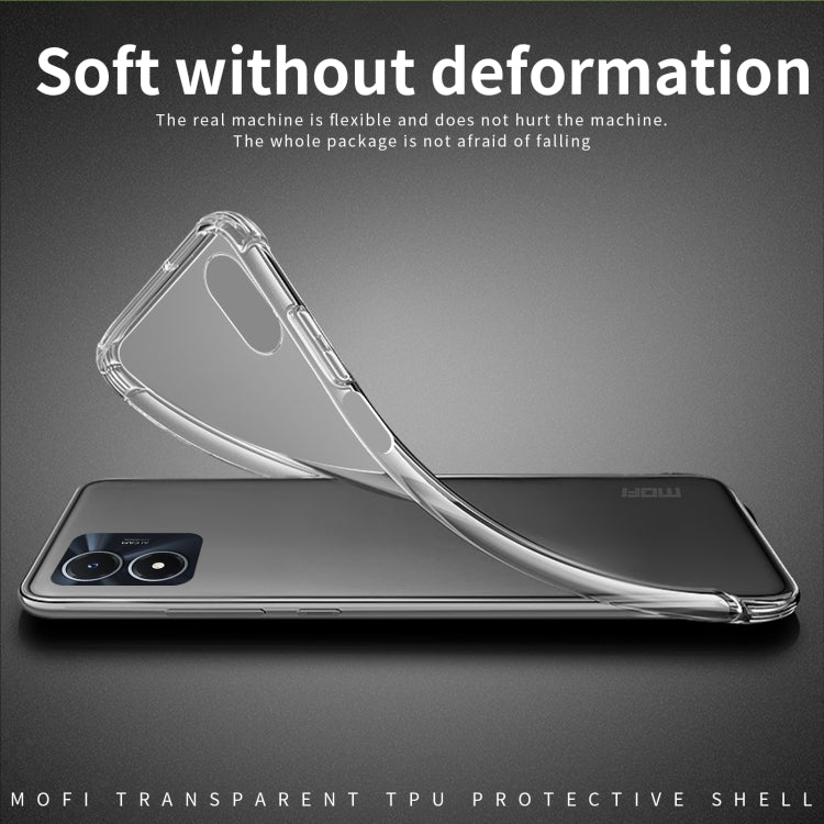 For vivo Y02s MOFI Ming Series Ultra-thin TPU Phone Case(Transparent)