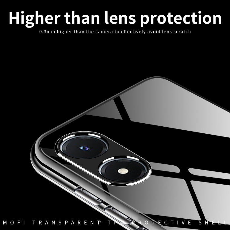 For vivo Y02s MOFI Ming Series Ultra-thin TPU Phone Case(Transparent)