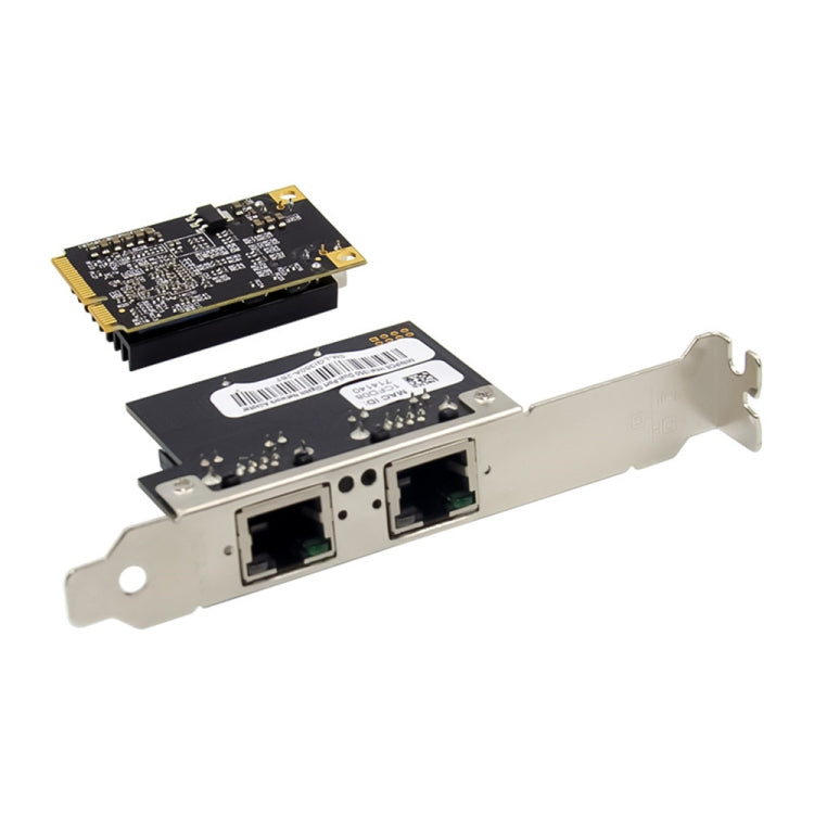 ST7242 Mini PCIE Dual RJ45 Gigabit Ethernet Networking Interface card NHI350AM2