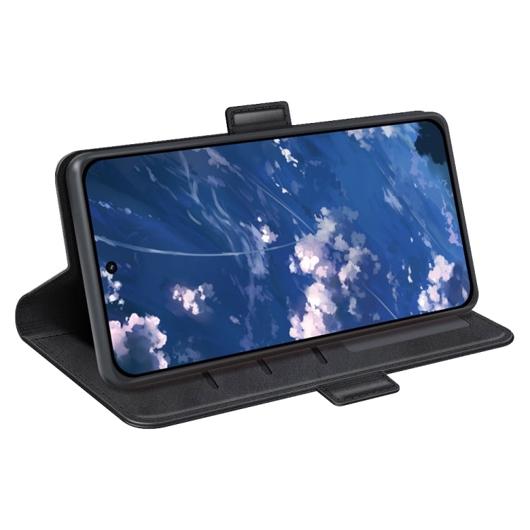 For Motorola Moto G32 Dual-side Magnetic Buckle Leather Phone Case(Black)