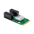 ST551 6Gbps PCIe B+M key to 2 Port SATA 3.0 Card M.2 to dual SATA  Adapter - Card Adapter by PMC TechLife | Online Shopping South Africa | PMC TechLife | Buy Now Pay Later Mobicred