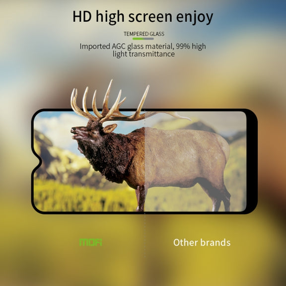 For Xiaomi Poco M5 MOFI 9H 2.5D Full Screen Tempered Glass Film(Black)