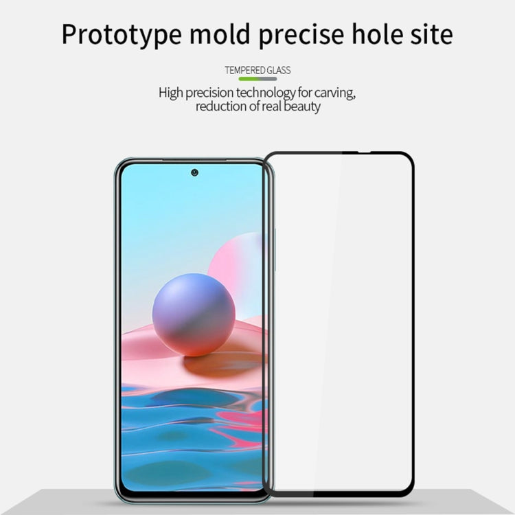 For Xiaomi Poco M5S MOFI 9H 2.5D Full Screen Tempered Glass Film(Black)