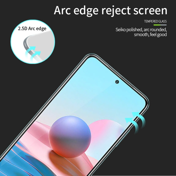 For Xiaomi Poco M5S MOFI 9H 2.5D Full Screen Tempered Glass Film(Black)