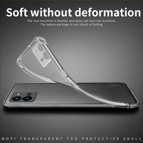 For vivo V25 MOFI Ming Series Ultra-thin TPU Phone Case(Transparent)