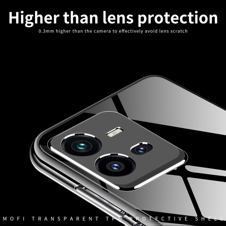 For vivo V25 MOFI Ming Series Ultra-thin TPU Phone Case(Transparent)
