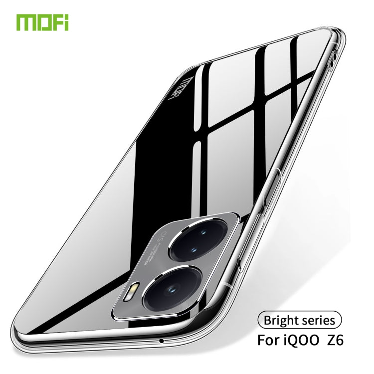 For vivo iQOO Z6 MOFI Ming Series Ultra-thin TPU Phone Case(Transparent)