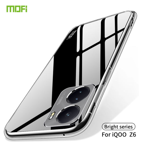For vivo iQOO Z6 MOFI Ming Series Ultra-thin TPU Phone Case(Transparent)
