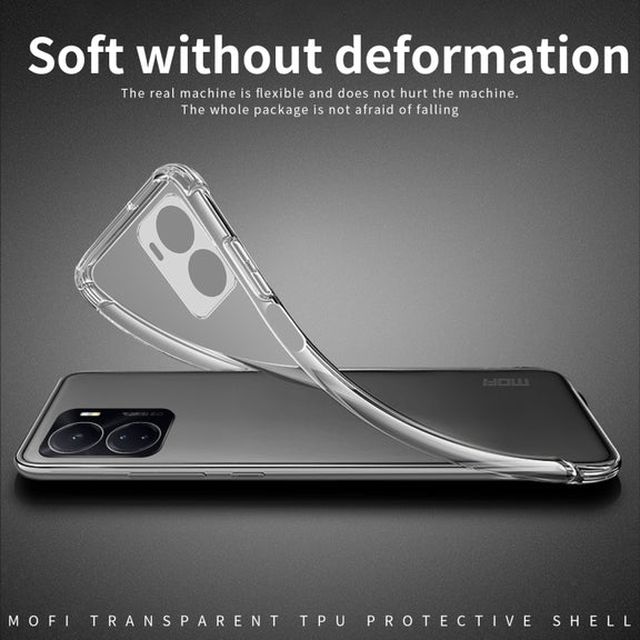 For vivo iQOO Z6 MOFI Ming Series Ultra-thin TPU Phone Case(Transparent)