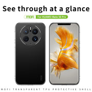 For Huawei Mate 50 Pro MOFI Ming Series Ultra-thin TPU Phone Case(Transparent)