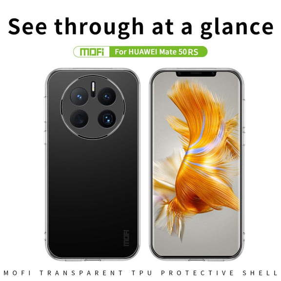For Huawei Mate 50 RS MOFI Ming Series Ultra-thin TPU Phone Case(Transparent)