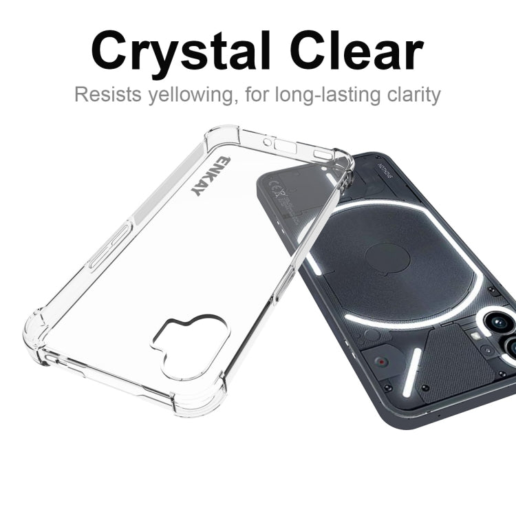 For Nothing Phone 1 ENKAY Clear TPU Shockproof Phone Case