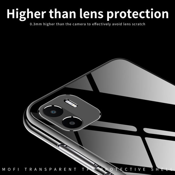 For Xiaomi Redmi A1 MOFI Ming Series Ultra-thin TPU Phone Case(Transparent)