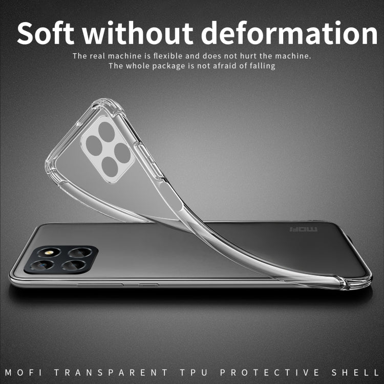 For Honor X8 5G MOFI Ming Series Ultra-thin TPU Phone Case(Transparent)