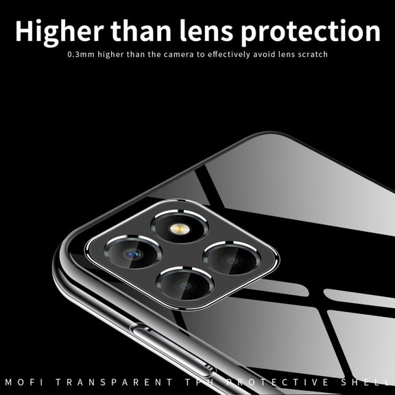 For Honor X8 5G MOFI Ming Series Ultra-thin TPU Phone Case(Transparent)